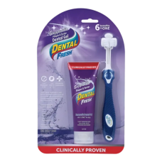 Dental Fresh Pets Dental Gel Enzymatic Plaque & Tartar w/Triflex Brush 70g